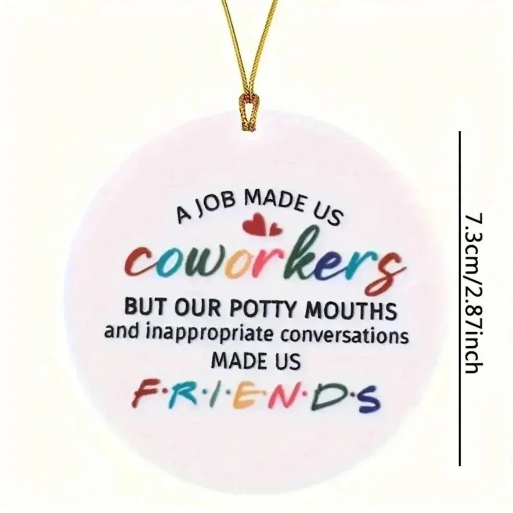 Acrylic Coworker Funny Christmas Ornament - Picture 2 of 4